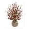 2.5ft. Cherry Blossom Arrangement in Gold Trimmed Stoneware Vase